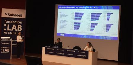 Una imagen de la presentación del informe realizado por el (Instituto Valenciano de Investigaciones Económicas sobre inversión tecnológica en la Comunidad Valenciana ayer en Alicante.