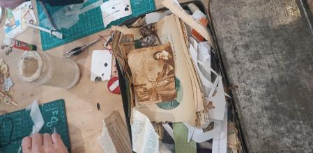 Collage, arteterapia, galería de arte Covington