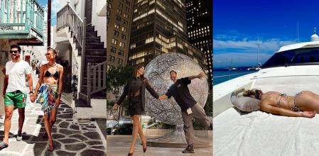 Simeone y Carla Pereyra en Mikonos; Sergio Ramos y Pilar Rubio en Nueva York; y Alexia Putellas al sol de las Baleares