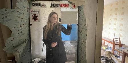 Un selfie de Victoria Amelina, la novelista fallecida tras el ataque del ejército ruso a una pizzería de Kramatorsk