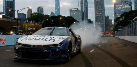 El bólido ganador de la categoría Nascar en el circuito urbano de Chicago, el pasado 2 de julio