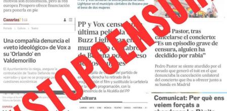 Denuncia en las redes contra la censura de obras teatrales y películas