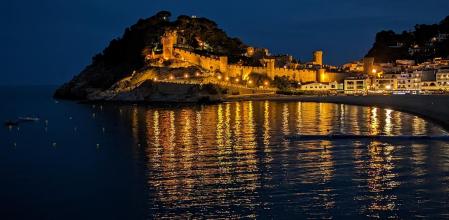 Noche de verano en Tossa de Mar.