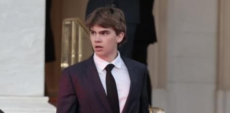 Miguel and Juan Valentin Urdangarin during burial of Constantine of Greece in Athens, on Monday,, 16 January 2023.