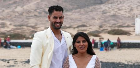 Chabelita Pantoja,Asraf during wedding of Anabel Pantoja and Omar Sanchez in La Graciosa on Friday 01 October 2021