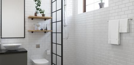 La acumulación de humedad en el baño causa moho y un olor desagradable.