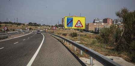 Punto en el que se acaba actualmente la B-40 al llegar a Terrassa