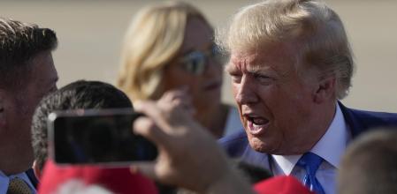 Donald Trump, a su llegada a Nueva Orleans el pasado martes para un acto político