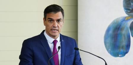 El presidente del Gobierno en funciones, Pedro Sánchez, asiste a la inauguración de la Galería de las Colecciones Reales, este martes en el Palacio Real de Madrid