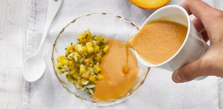 Gazpacho de melocotón