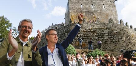 Alberto Núñez Feijóo abrió el curso político en el castillo de Soutomaior (Pontevedra), acompañado por el presidente gallego, Alfonso Rueda