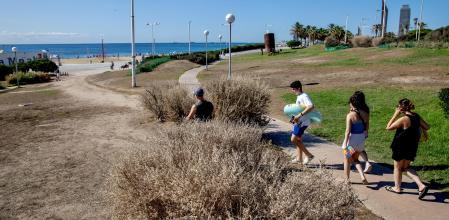Parque del Poblenou sequía
