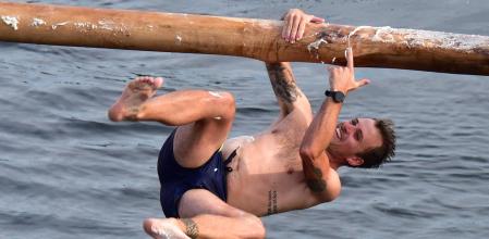 La cucaña de A Ponte.