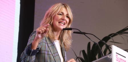 Yolanda Díaz, en el acto de Sumar