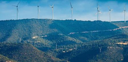 GRUPO DE MOLINOS DEL Parque eólico de Rubió EN LA COMARCA DE L’ANOIA