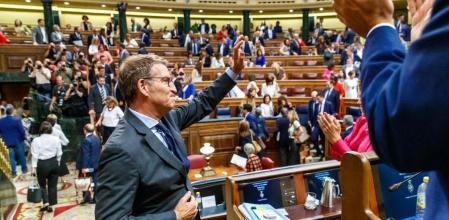 Segunda sesión del debate de investidura de Alberto Nuñez Feijoo, este martes en el Congreso de los Diputados, en Madrid.