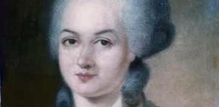 Retrato de Olympe de Gouges.