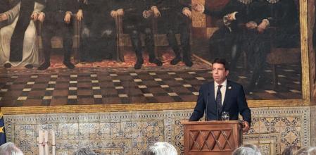 Carlos Mazon durante su discurso institucional del 9 d' Octubre