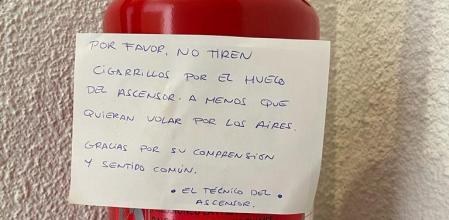 El sorprendente consejo de un técnico a los vecinos sobre el mal uso del hueco del ascensor