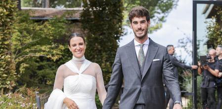 Marta Pombo y Luis Zamalloa en el día de su boda
