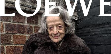Maggie Smith en la nueva campaña de Loewe