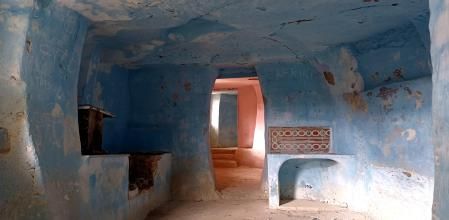 Interior de una de las viviendas de las Cuevas de Arguedas