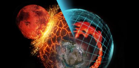 Restos del objeto que impactó contra la Tierra para crear la Luna podrían encontrase intactos en el interior de nuestro planeta