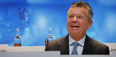 Thomas H. Glanzmann, presidente de Grifols, en la última junta de accionistas