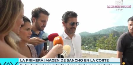 Rodolfo Sancho ha acudido al juzgado donde ha declarado su hijo