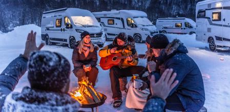 A pesar del frío y la nieve, también se pueden realizar escapadas en autocaravana en invierno