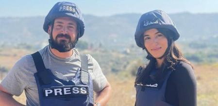 Los periodistas de la cadena libanesa