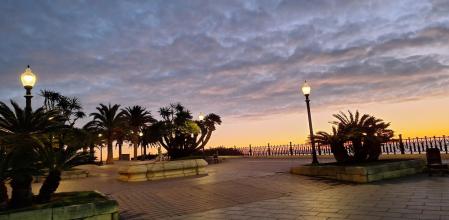 Amanecer en el Balcó del Mediterrani de Tarragona.