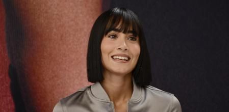 Singer Aitana Ocaña attends a press conference to promote their 'Alpha Latam Tour' concert on August 28, 2023 in Mexico City, Mexico.