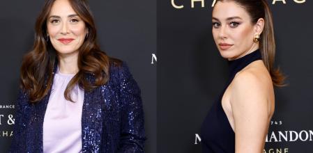 Tamara Falcó y Blanca Suárez en el cóctel navideño de Moët & Chandon