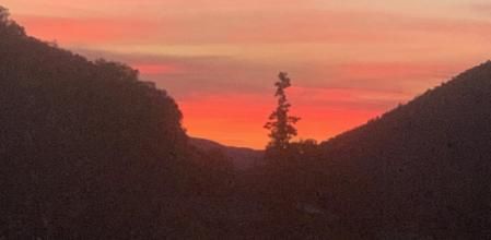 Candilazo en el pueblo del Montseny.