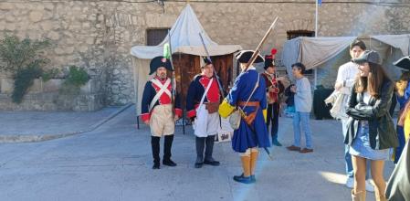 En la imagen, una de las recreaciones históricas que este fin de semana han podiso verse en el castillo de Santa Bárbara.