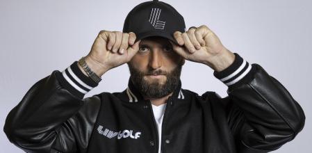 In a photo provided by LIV Golf, Jon Rahm, poses for a photo Thursday, Dec. 7, 2023, in New York. Masters champion Rahm bolted for Saudi-funded LIV Golf on Thursday for what's believed to be more money than the PGA Tour's entire prize fund, a stunning blow that deepens the divide in golf as the two sides were negotiating a commercial deal. (Photo by Scott Taetsch/LIV Golf via AP)