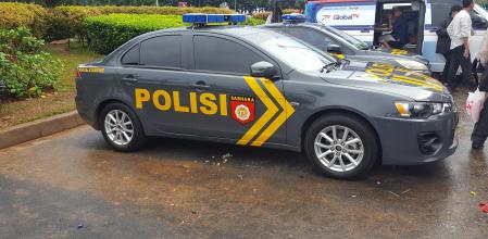 Imagen de archivo de un coche de la policía indonesia