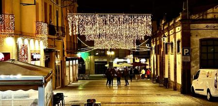 Adornos navideños en Mollet de Vallès.