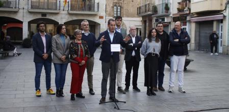 El alcalde de Calella, Marc Buch, apoyado por los ediles de Junts en el Maresme hace tres años&nbsp;