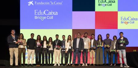 Imagen del evento 'Pitch Day', donde se comunicaron los 10 proyectos que pasan a la segunda fase del programa Bridge Call de EduCaixa