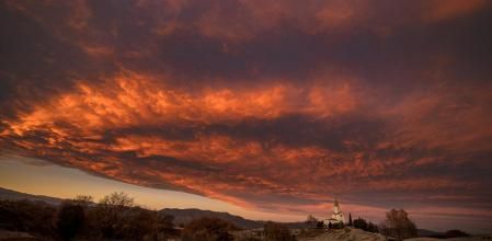 Impresionante puesta de sol en Puig-agut.