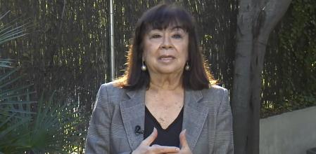 Captura de vídeo de la intervención de la presidenta del PSOE, Cristina Narbona, que ha expresado hoy que su partido comparte la 