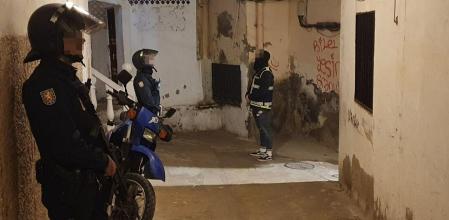 Agentes de la Policía Nacional en una operación antiyhadista