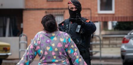 Operativo de los Mossos d'Esquadra donde ha tenido lugar el tiroteo