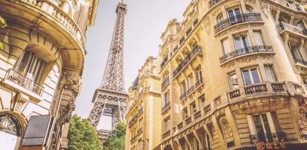La torre Eiffel se esconde tras los edificios del distrito 16