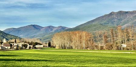 Paisaje en torno a la masía Can Amat de Sant Esteve de Palautordera.