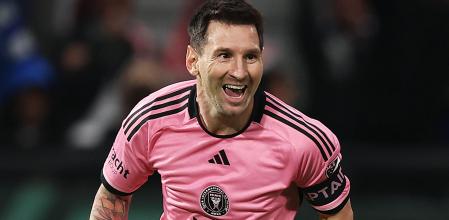 Leo Messi durante el último partido del Inter Miami