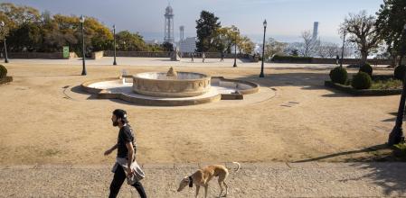 FUENTE ORNAMENTAL JUNTO AL HOTEL MIRAMAR SECA POR LAS RESTRICCIONES IMPUESTAS PARA EL AHORRO DE AGUA
