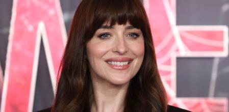 La actriz Dakota Johnson en la promoción de 'Madame Web'
